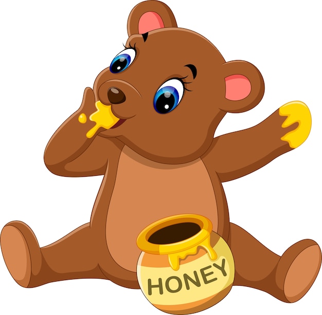 urso comendo mel