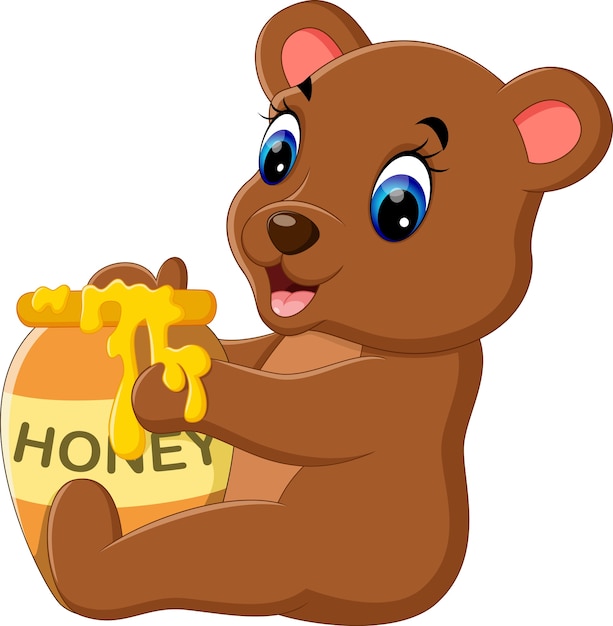 urso comendo mel