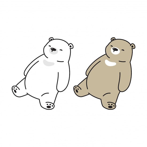 Urso dormindo dos desenhos animados