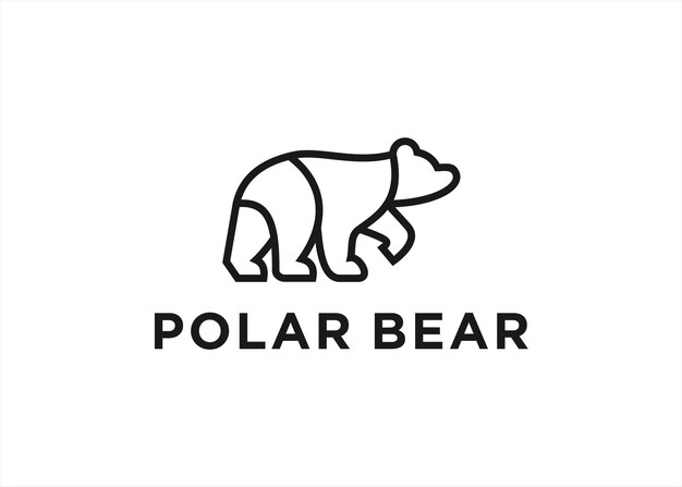 urso logotipo design ilustração gráfico vetorial ideia criativa