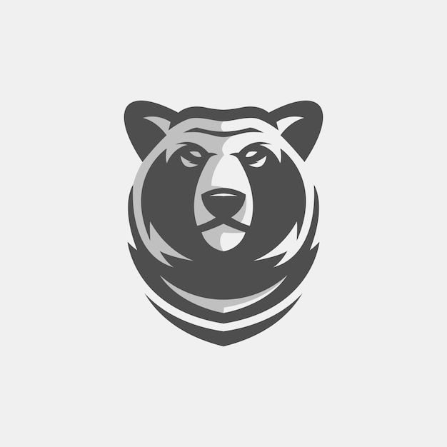 Urso modelo de logotipo