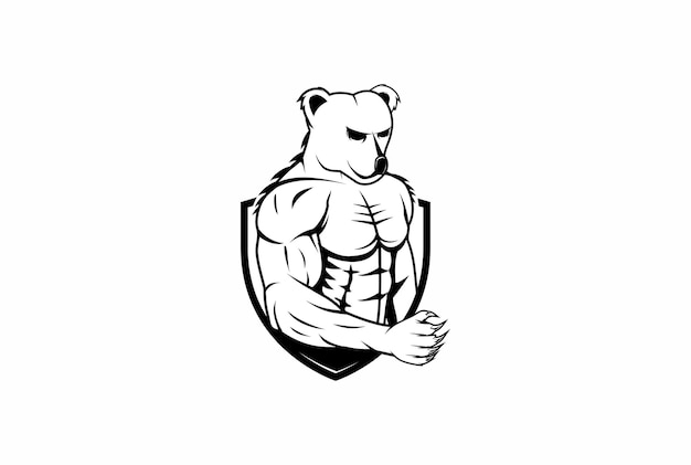 Urso musculoso logo