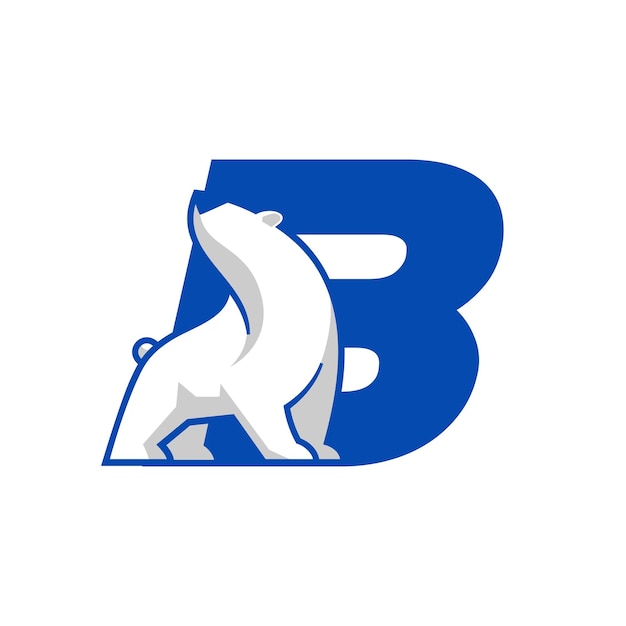 Urso polar alfabeto b