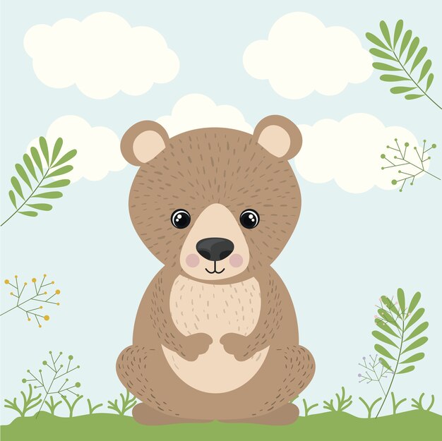 urso vida selvagem bonito