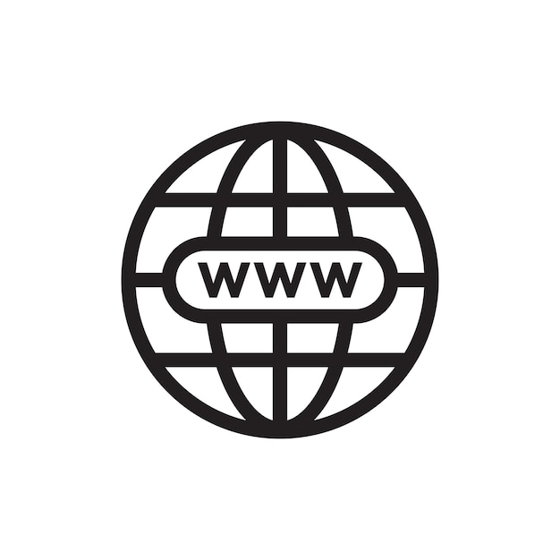 Vá para a ilustração vetorial do ícone da web