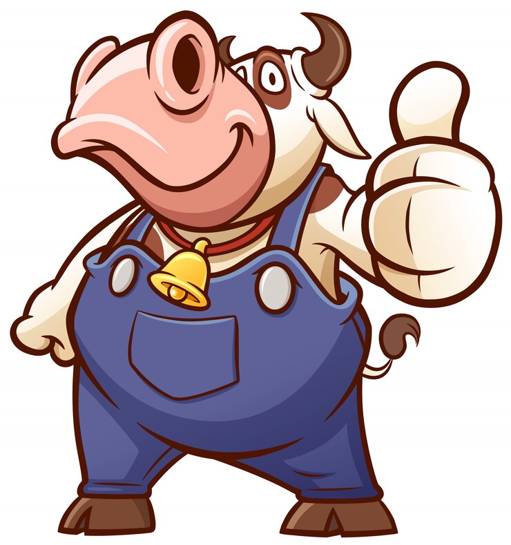 Vaca dos desenhos animados