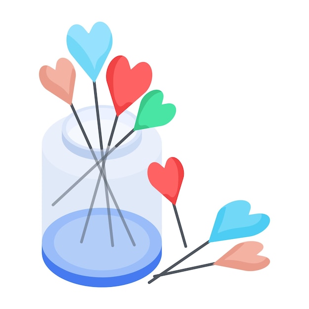 Valentine apresenta ícone isométrico