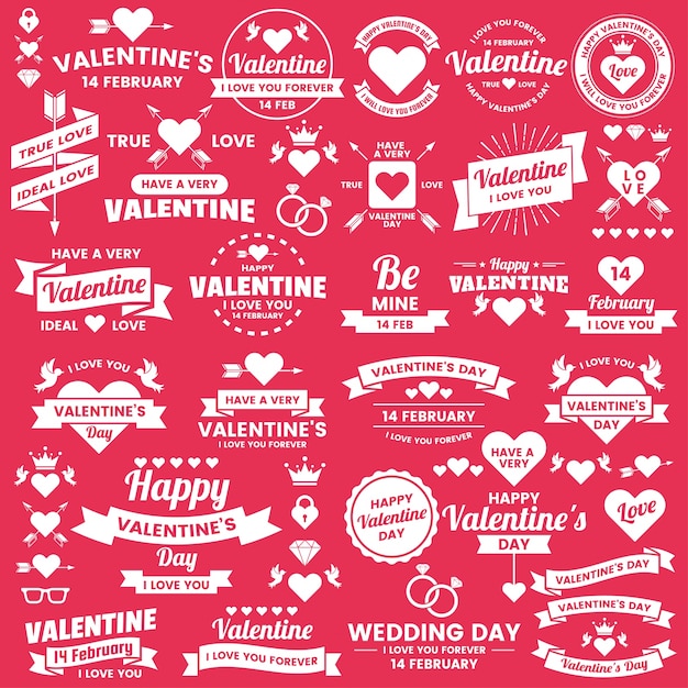 Valentine template banner background