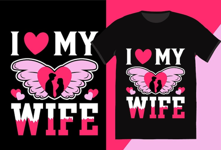 Vetor valentine tshirt design vetor livre