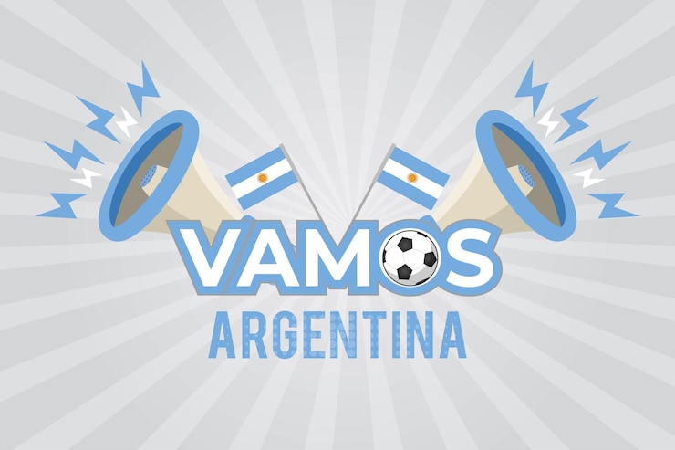 Vetor vamos argentina vamos argentina
