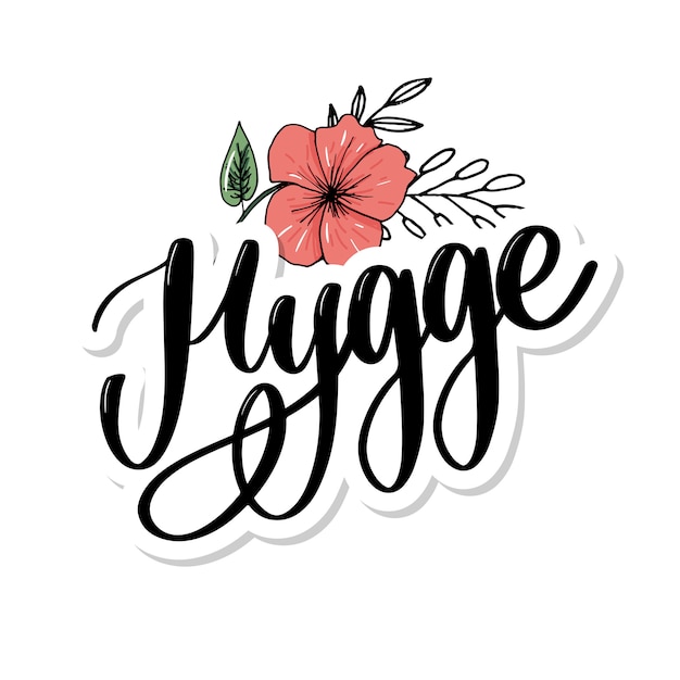 Vamos fazer uma hygge. inspiradora citação para mídias sociais e cartões.