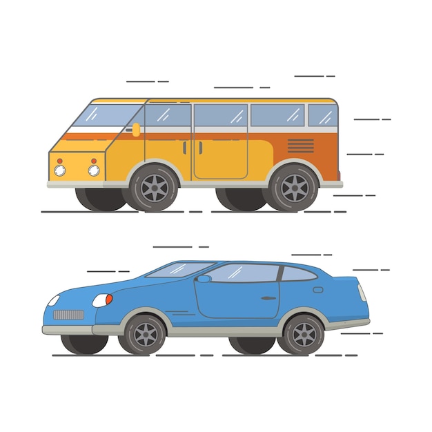 Van para viagens veículo sedan coupé