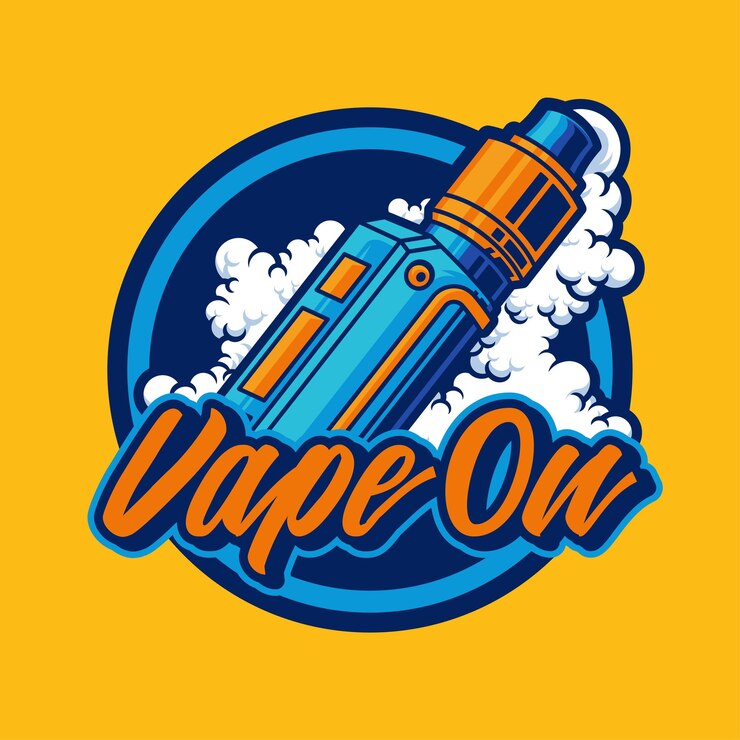 Vetor vape vector modelo arte ilustração logotipo conceito em fundo isolado