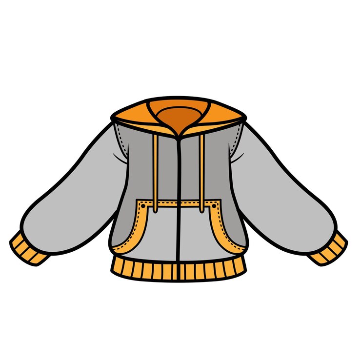 Vetor variação de cor de jaqueta esportiva com zíper para colorir página isolada em fundo branco