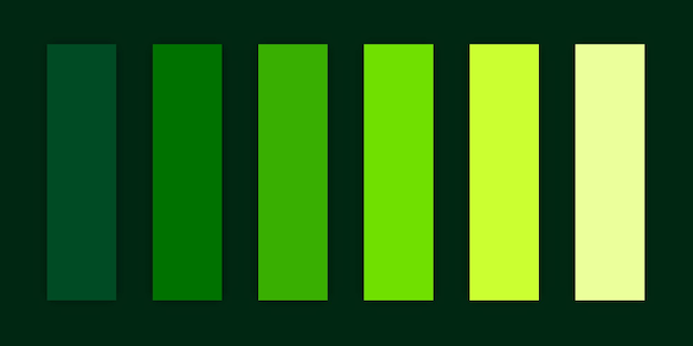 Variação de cor gradiente limpa de luxo verde