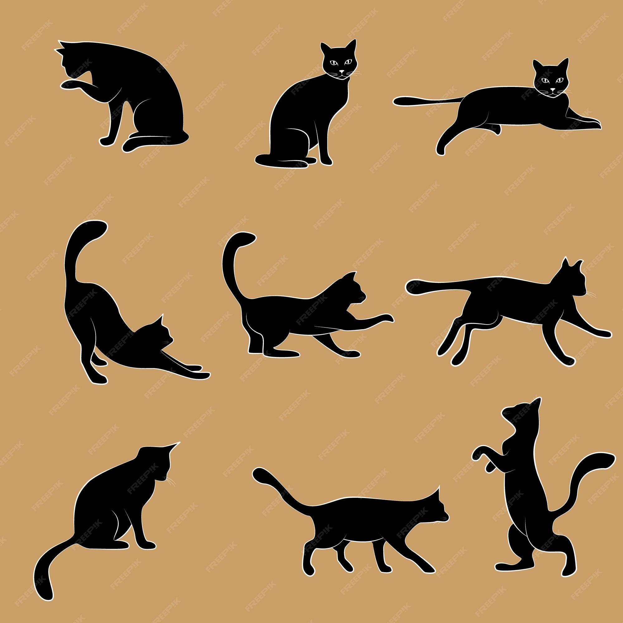 133.200+ Silhuetas De Gatos Ilustração de stock, gráficos vetoriais e  clipart royalty-free - iStock