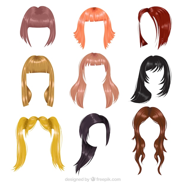 Mulher Penteado Perucas Vector Halloween Haircut E Feminino Falso Estilo De  Cabelo Ou Bobwig Ilustração Hairdressing Ou Corte De Cabelo Com Coloração  Para Carnaval Isolado No Fundo Branco Royalty Free SVG, Cliparts