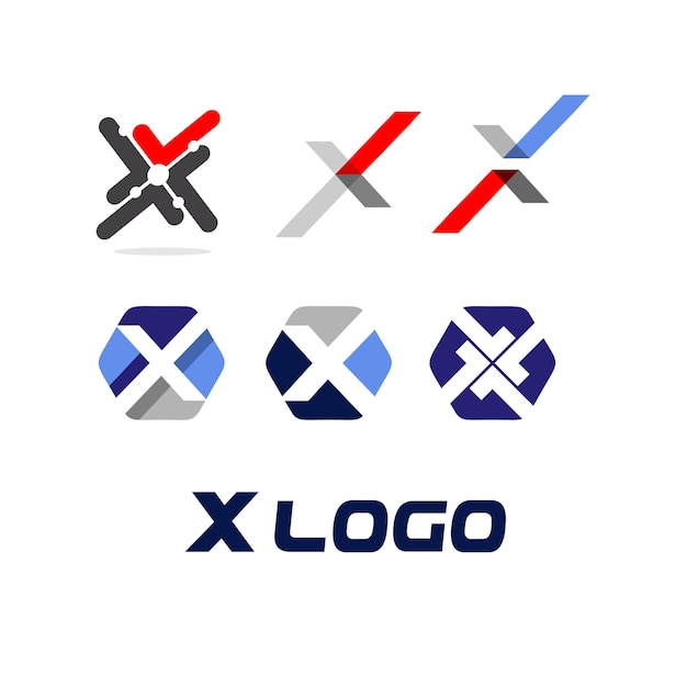 vários logotipos X