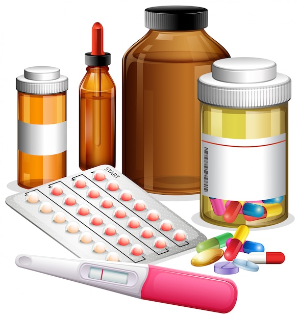 Vários medicamentos e medicações