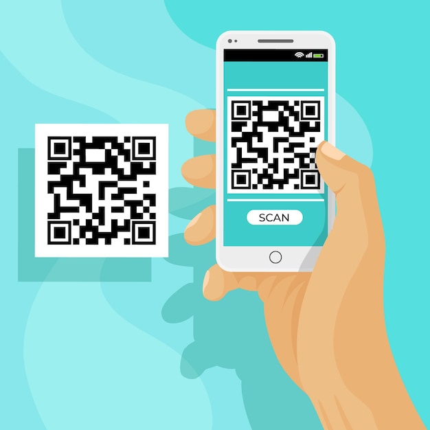 Varredura de código QR no smartphone
