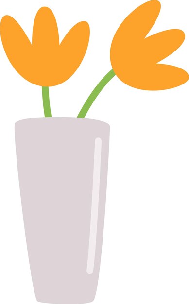 Vetor vaso com flores