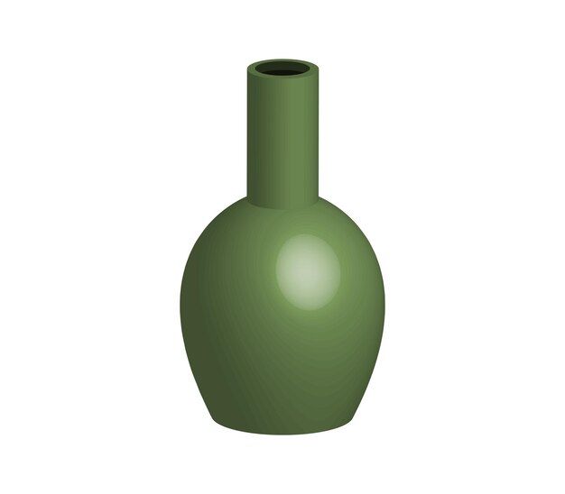 Vaso de cerâmica tridimensional
