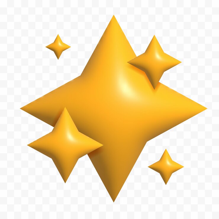 Vetor vector 3d estrelas amarelas brilham fogos de artifício decoração cintilam flash brilhante efeito de luz brilhante estrelas e rajadas