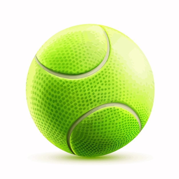 Vetor vector_3d_realistic_green_textured_tennis_ball_icon