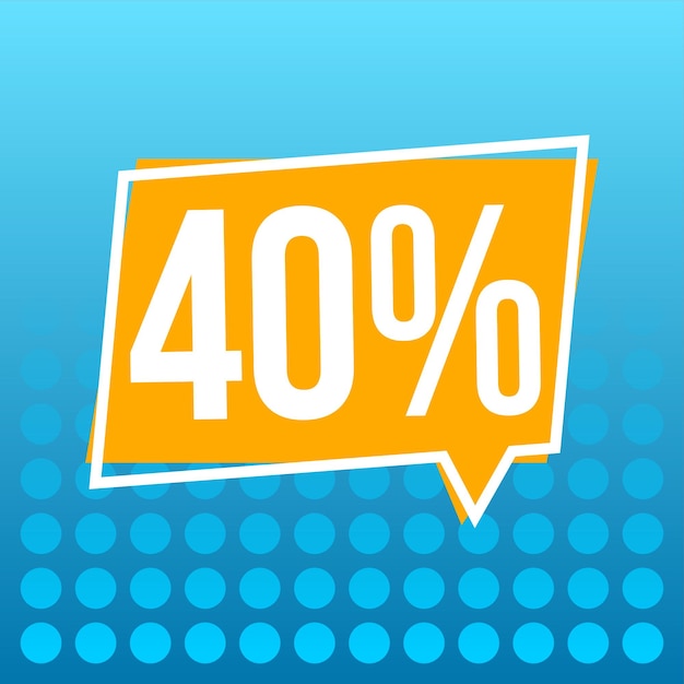 Vector 40% de desconto nas vendas