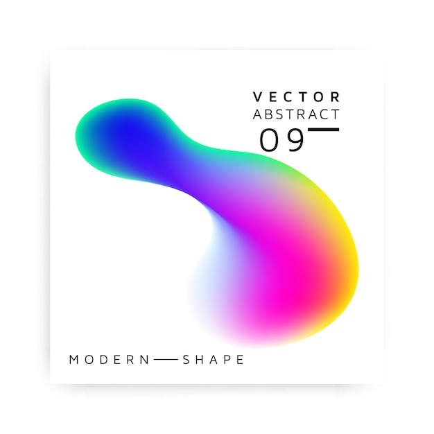 Vector abstrato forma colorida moderna