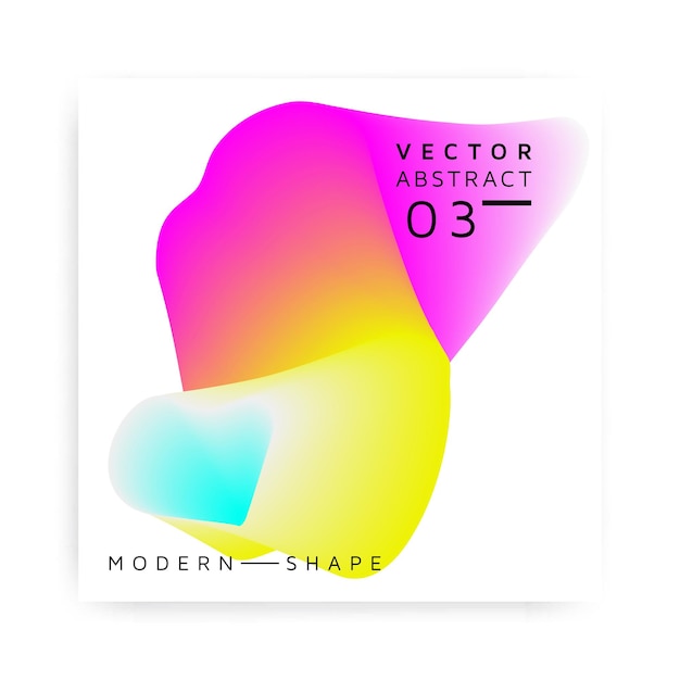 Vector abstrato forma colorida moderna