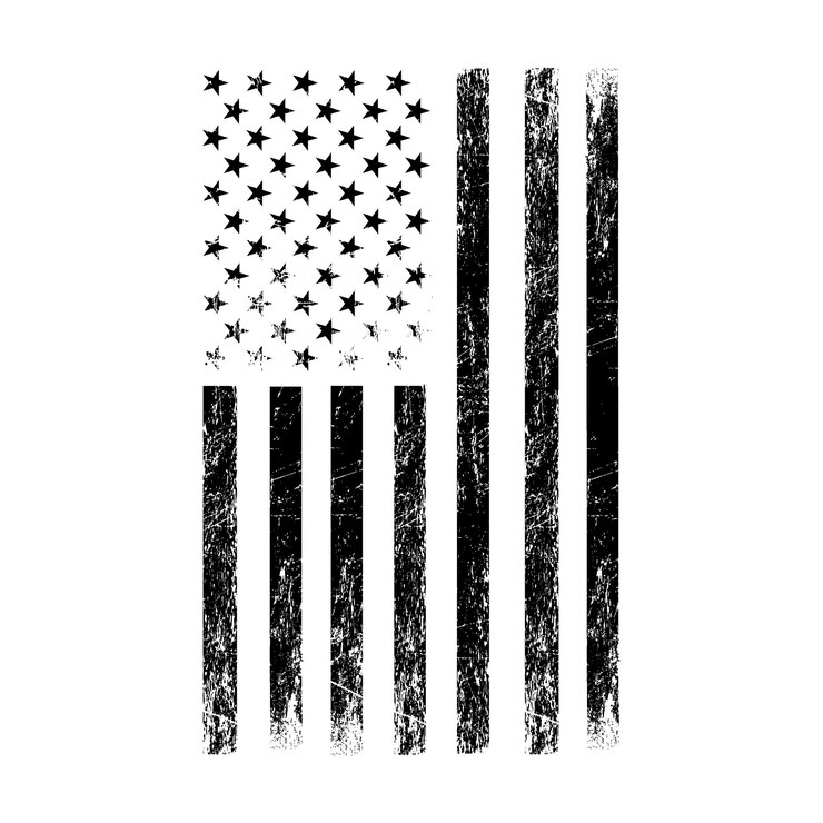 Vetor vector bandeira americana bandeira americana com efeito angustiado