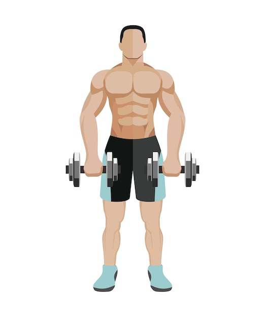 Vetor vector bodybuilder4