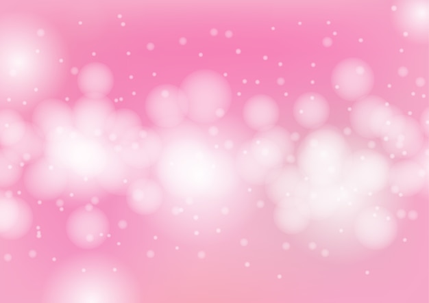 Vetor vector bokeh na ilustração de fundo rosa abstrata