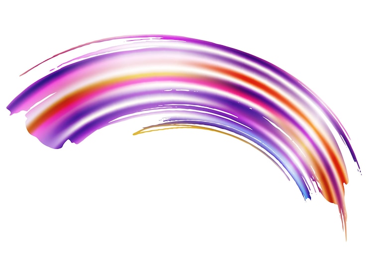 Vetor vector brush stroke. isolado splash em fundo branco. proton purple sale banner brushstroke. gradient paintbrush. aquarela textured background. abstract fluid splash.