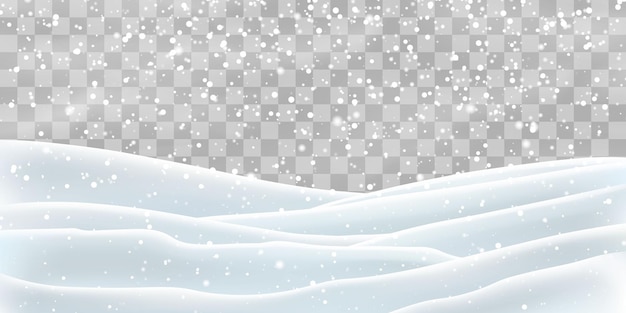 Vector caindo flocos de neve em png