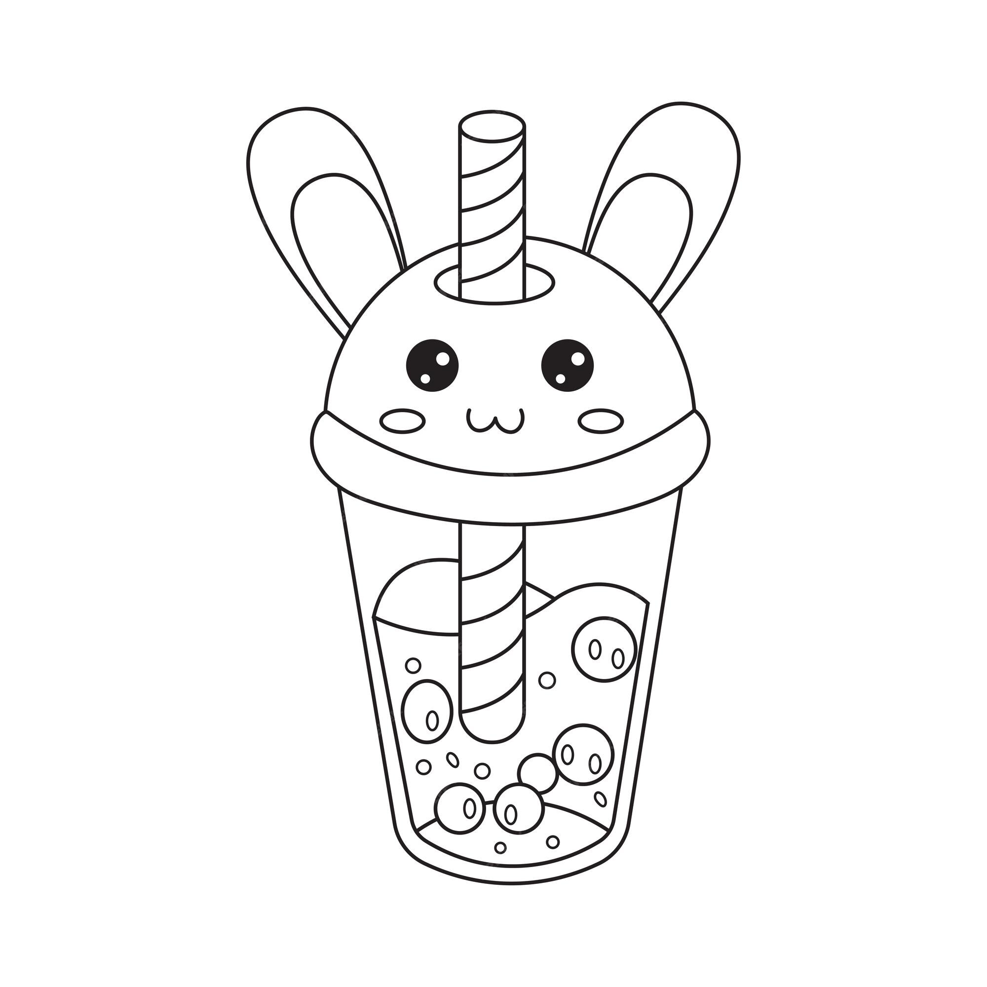 Milkshake Coloring Page - Desenho Para Colorir Milk Shake - Free  Transparent PNG Clipart Images Download