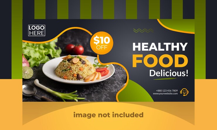 Vetor vector comida e restaurante mídia social modelo de banner de capa do facebook vetor premium