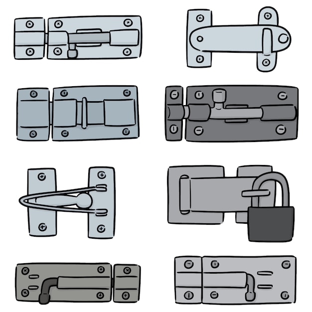 Vector conjunto de trava