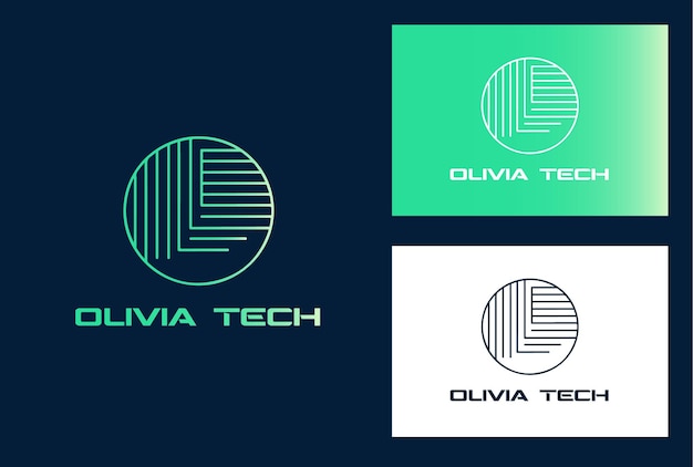 Vetor vector criativo logotipo tecnológico da empresa