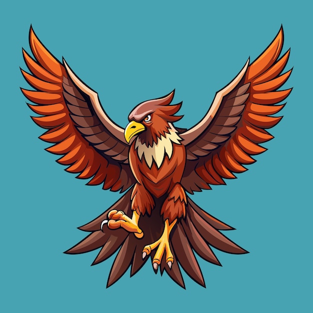 Vector de águia voadora
