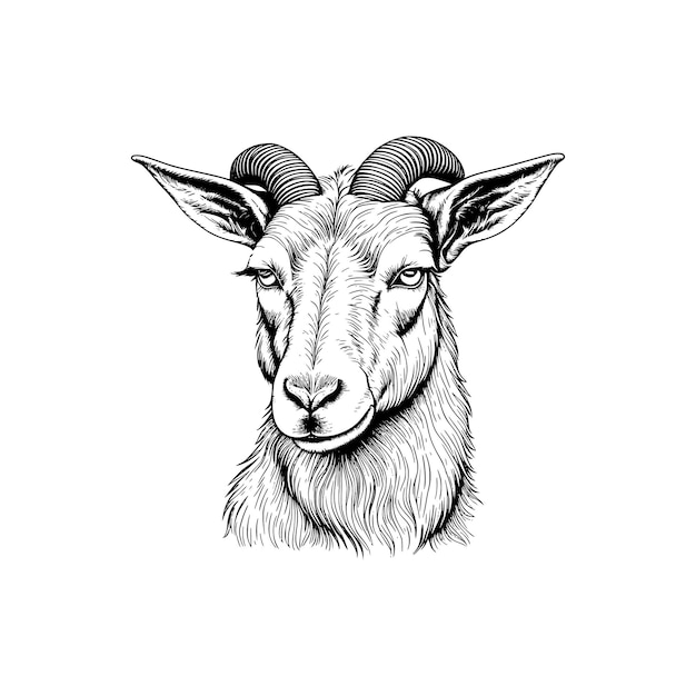 Vector de animais selvagens de cabra EPS