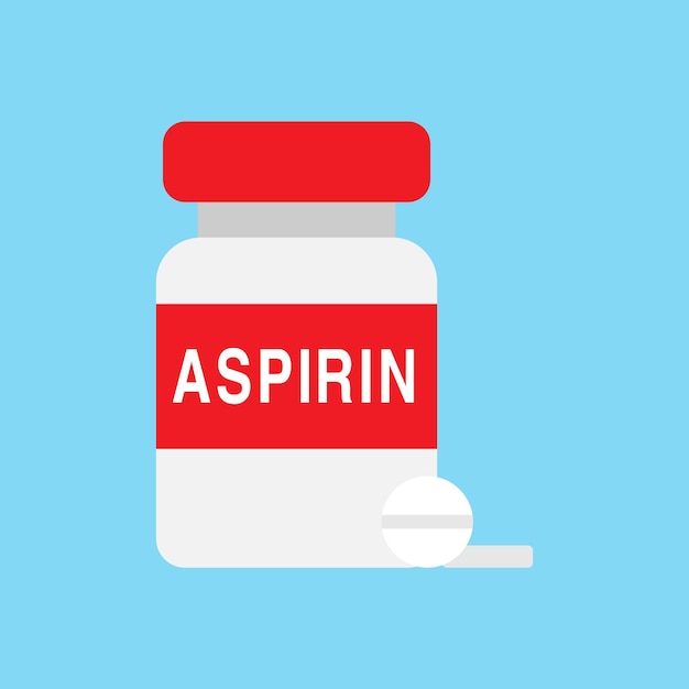Vetor vector de aspirina analgésica de farmácia