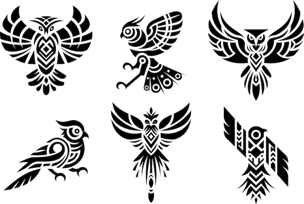 Vector de aves tribais