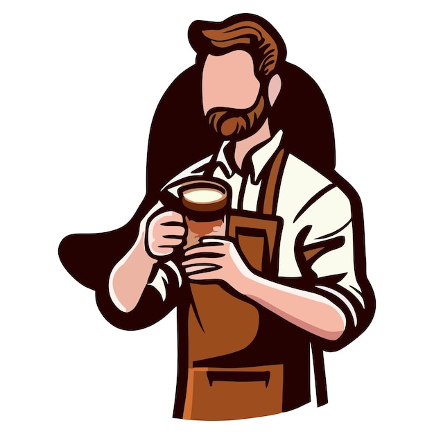 Vector de barista de café 14