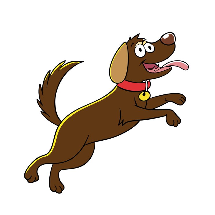 Vetor vector de cão bonito