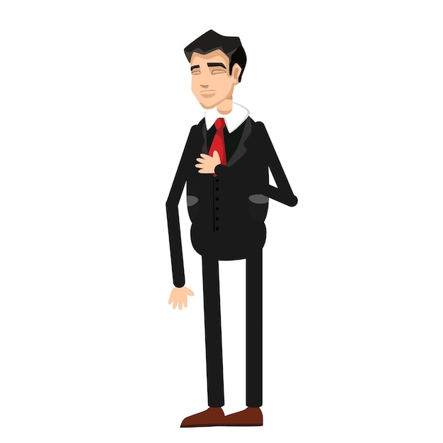Vector de caráter de empresário
