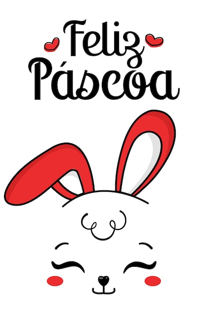 Vector de cartas do coelho de Páscoa