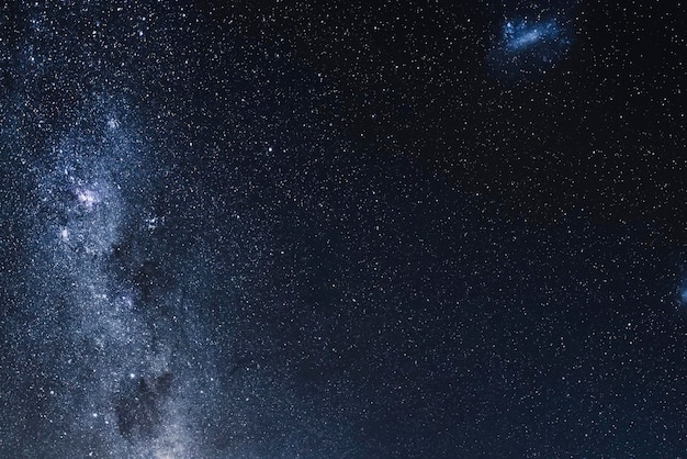Vector de céu estrelado escuro de fundo da Via Láctea