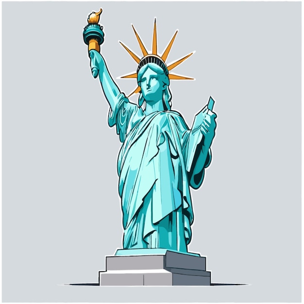 Vetor vector de clipart da estátua da liberdade